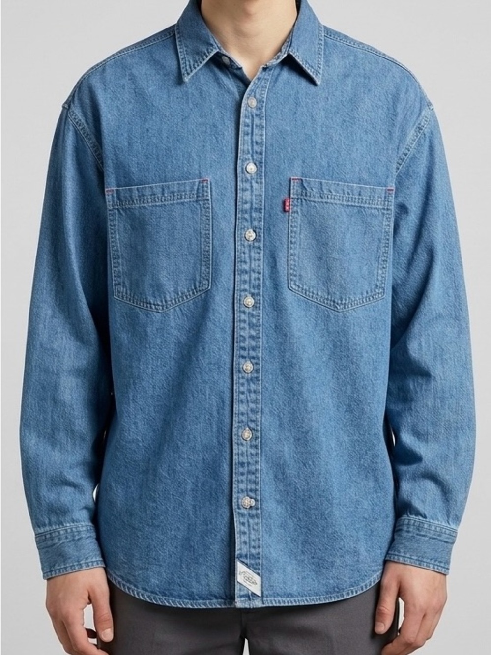 Levi's Vintage Red Tab Denim Workwear Overshirt Medium Indigo Utility Chic M